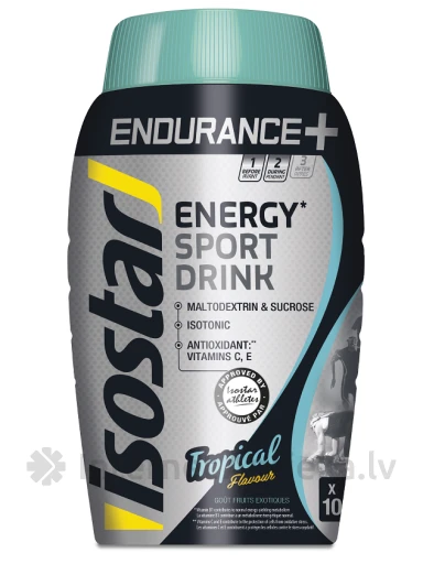 Isostar Pulveris Endurance+ Tropical, 790 g | internetaptieka.lv