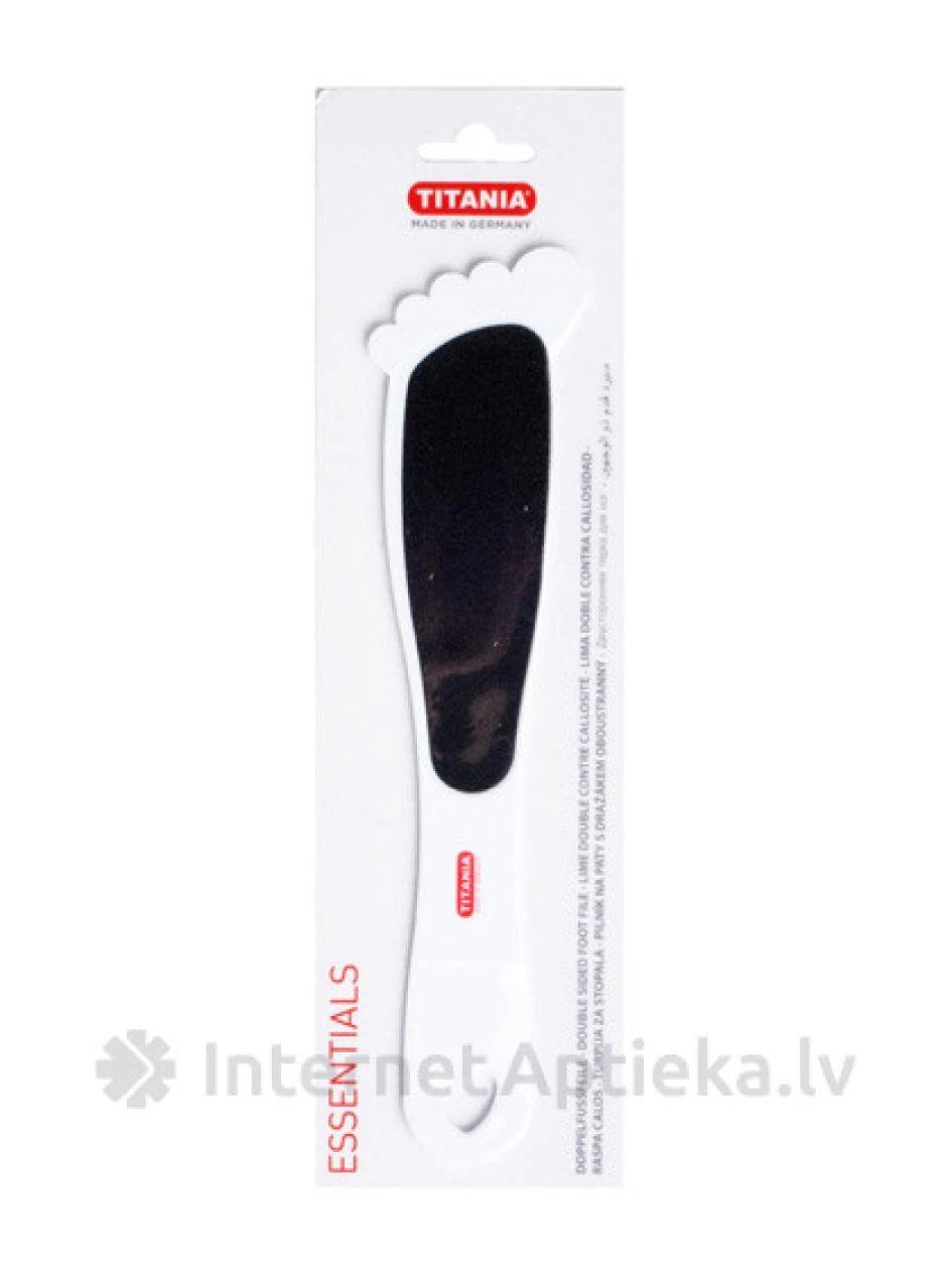 Titania двухсторонняя пилка для ног - в форме ступни, 1 шт. | internetaptieka.lv