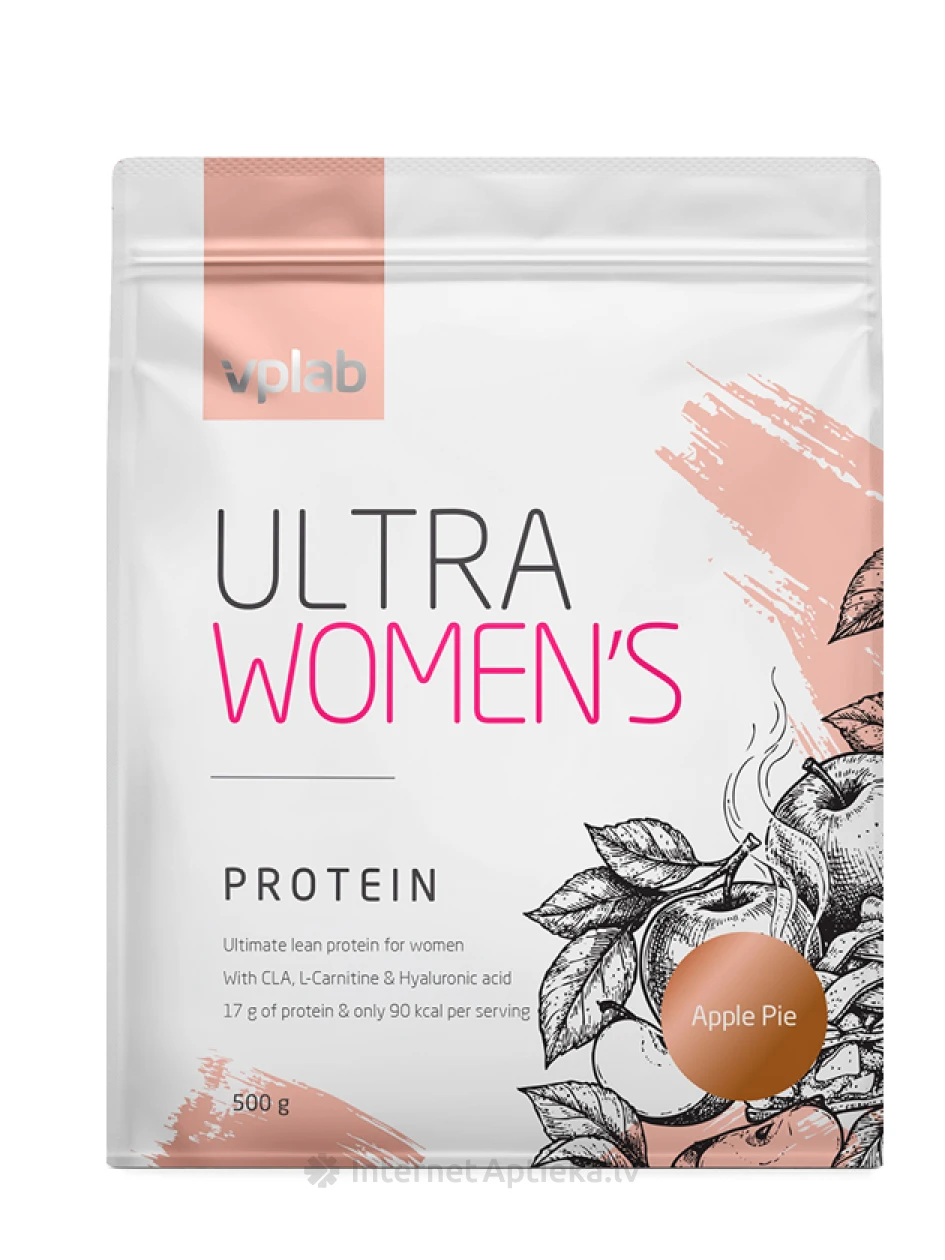 Vplab Ultra Women`s Protein Apple Pie olbaltumvielu pulveris, 500 g | internetaptieka.lv