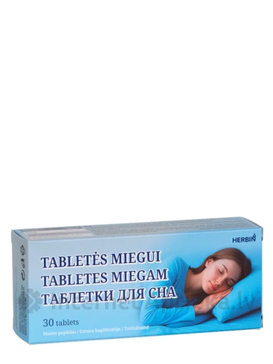 HERBIN unerohud melatoniiniga 1 mg, 30 tabletti | internetaptieka.lv