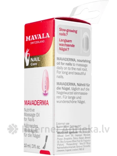 MAVALA Mavaderma barojoša masāžas eļļa nagiem, 10 ml | internetaptieka.lv
