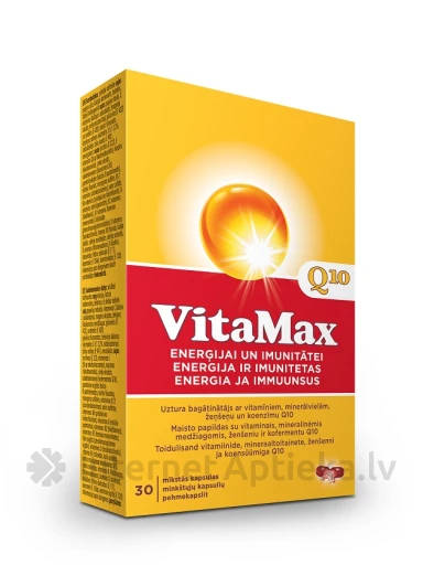 Vitamax Q10, 30 kapsulas | internetaptieka.lv