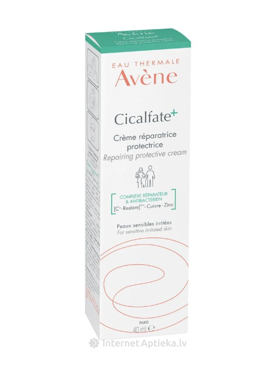AVENE CICALFATE+ ВОССТАНАВЛИВАЮЩИЙ ЗАЩИТНЫЙ КРЕМ, 40 МЛ | internetaptieka.lv