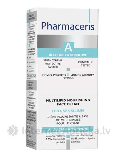 Pharmaceris A Lipo-Sensilium Питательный крем для лица, 50 мл | internetaptieka.lv