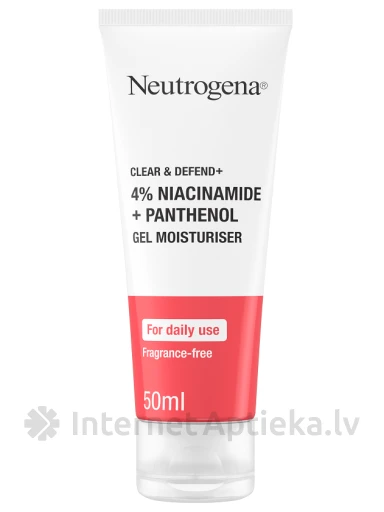 NEUTROGENA Clear&Defend mitrinošs gels sejai, 50 ml | internetaptieka.lv