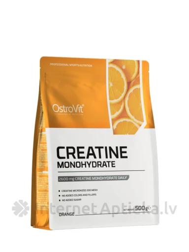 OstroVit Creatine Monohydrate (orange, sport blue) pulveris, 500 g | internetaptieka.lv