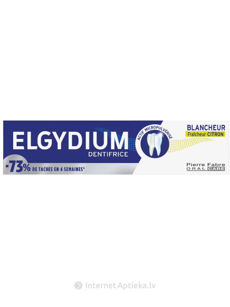 Elgydium Valgendav Cool Lemon Hambapasta balinošā, citronu, 75 ml | internetaptieka.lv