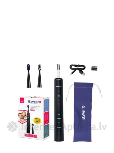 B.Well MED-870 Sonic elektriline hambahari Must | internetaptieka.lv