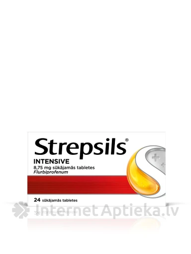 Strepsils Intensive 8.75 mg, 24 сосательных таблетки | internetaptieka.lv