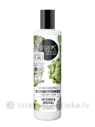 ORGANIC SHOP Atkuriamasis kondicionierius pažeistiems plaukams Avokadas ir Alyvuogė, 280 ml | internetaptieka.lv
