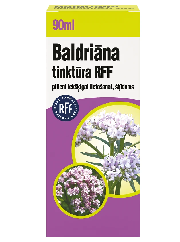 Baldriāna tinktūra RFF pilieni iekšķīgai lietošanai, šķīdums