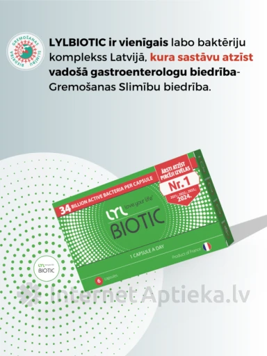 LYL BIOTIC, 6 kapsulas | internetaptieka.lv