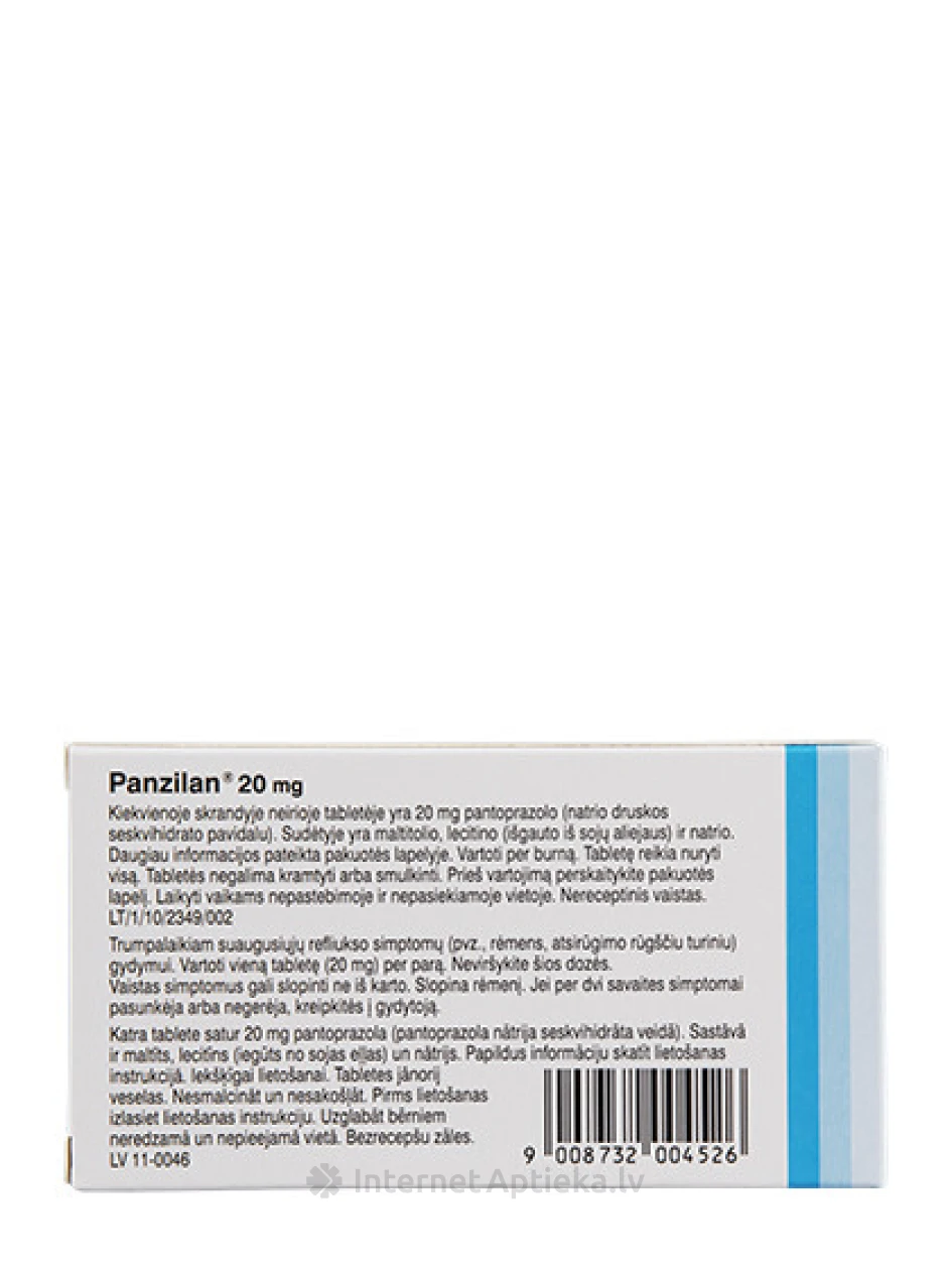 Panzilan 20 mg, 14 tabletes | internetaptieka.lv