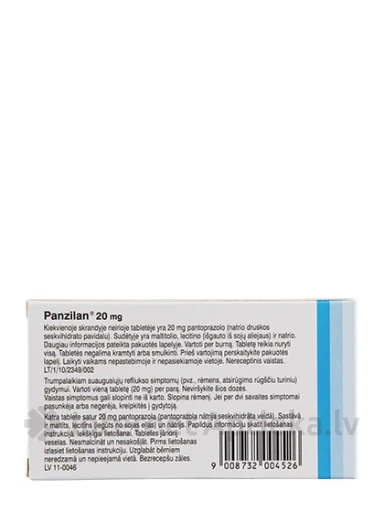 Panzilan 20 mg, 14 tabletes | internetaptieka.lv