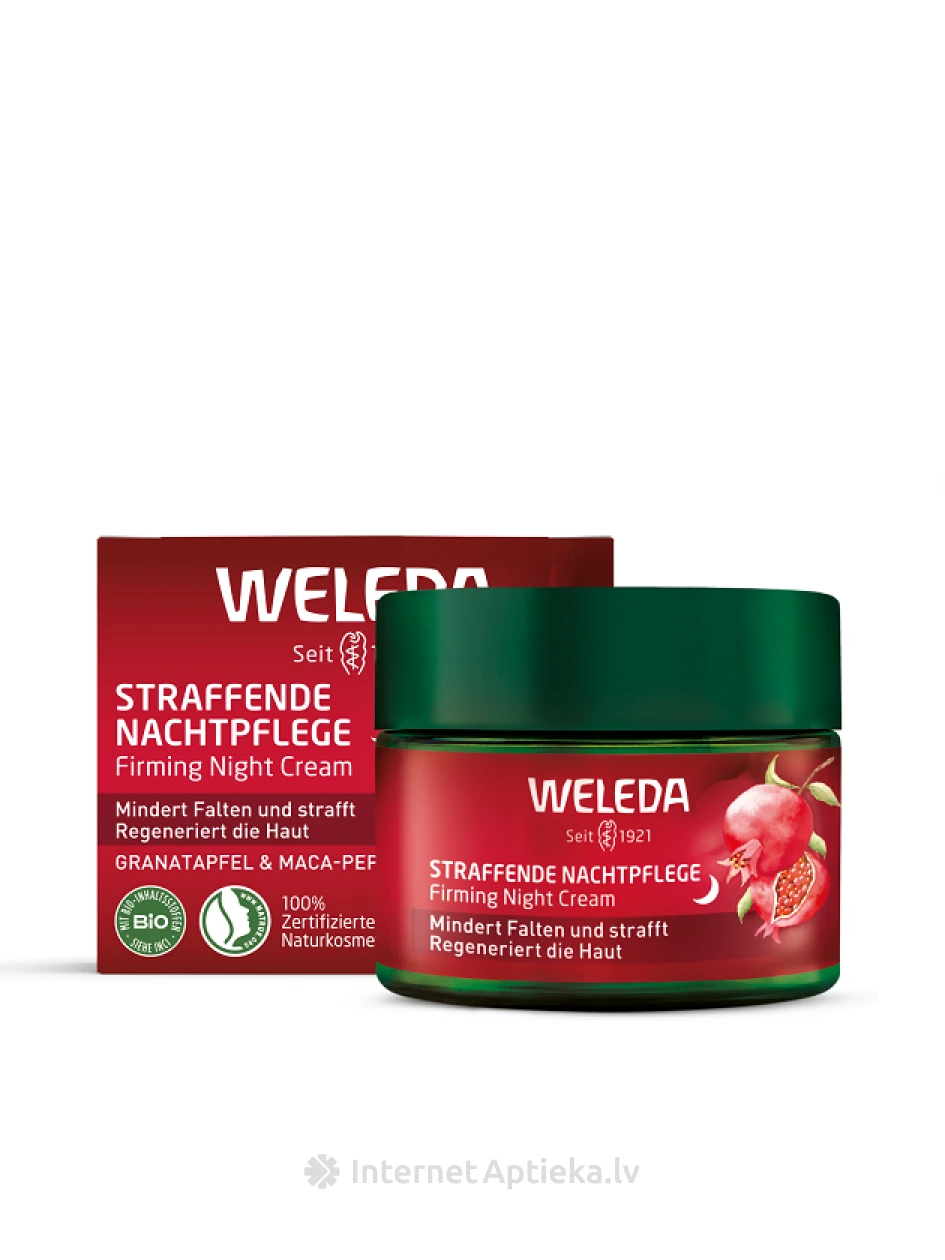 Weleda Pomegranate+Maca nostiprinošs nakts krēms, 40 ml | internetaptieka.lv