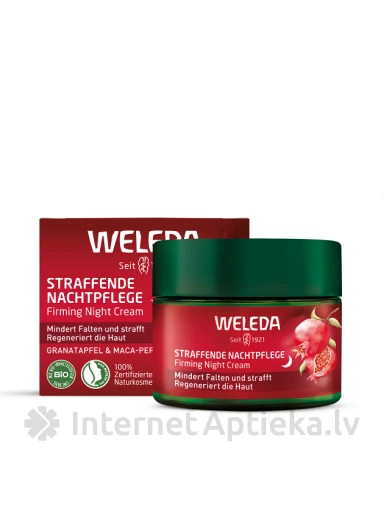 Weleda Pomegranate+Maca ночной крем для упругости кожи лица, 40 мл | internetaptieka.lv