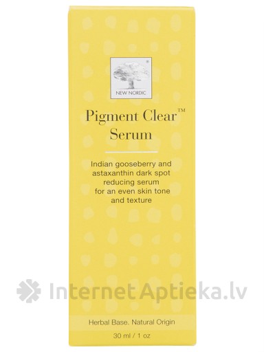 NEW NORDIC PIGMENT CLEAR balinošs serums vienmērīgam ādas tonim, 30 ml