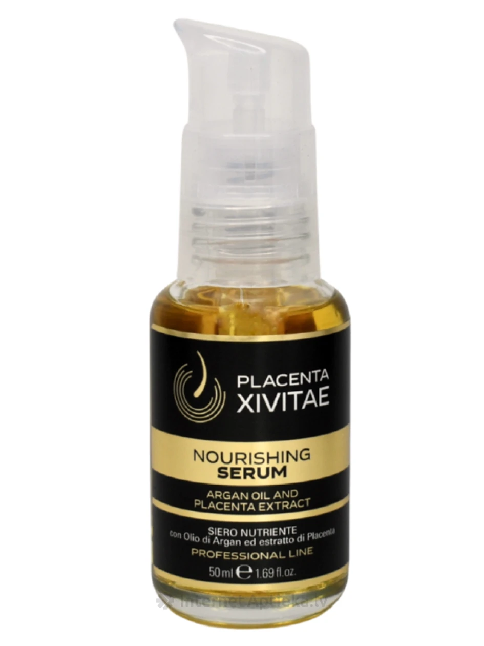 PLACENTA XIVITAE barojošs serums matiem ar argana eļļu, 50 ml | internetaptieka.lv