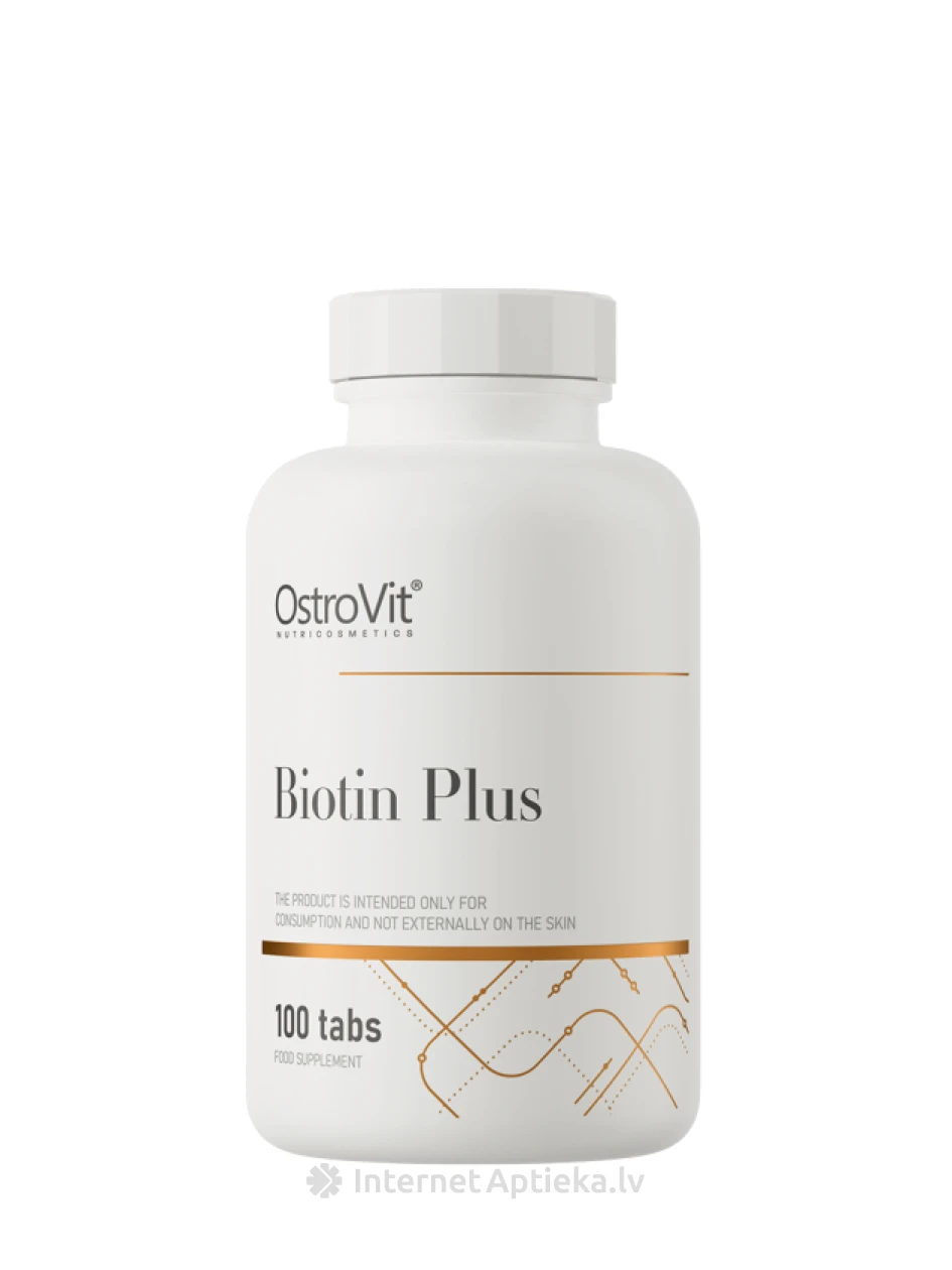 OstroVit Biotin Plus tabletes, 100 gb. | internetaptieka.lv
