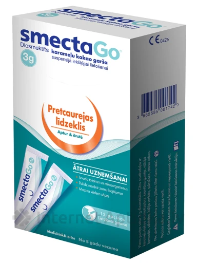 SmectaGo gatava suspensija, 12 paciņas | internetaptieka.lv