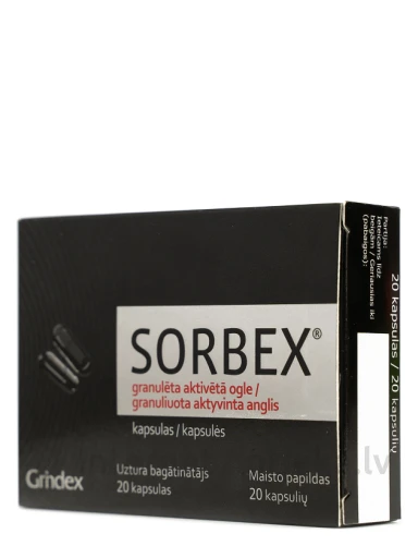 Sorbex 396 mg, 20 kapslit | internetaptieka.lv