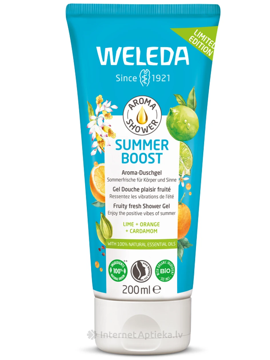 Weleda Aroma Summer Boost dušas želeja, 200 ml | internetaptieka.lv