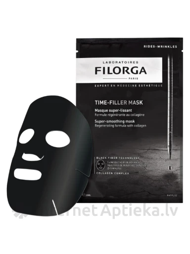 FILORGA TIME-FILLER MASK pretgrumbu lokšņu maska ar kolagēnu, 1 gb. | internetaptieka.lv