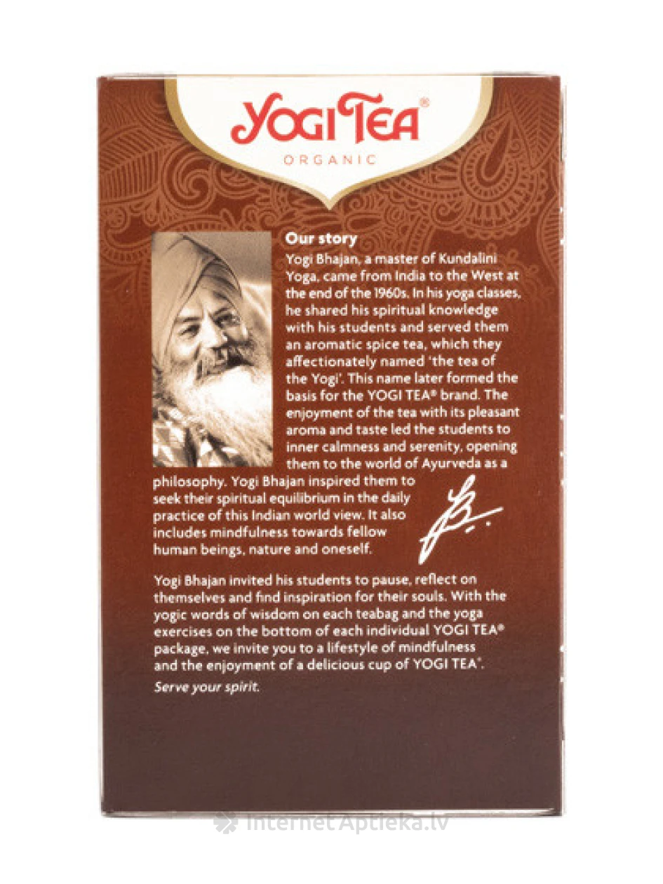 Tēja Yogi Choco, 34 g | internetaptieka.lv