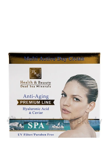 H&B Atjaunojošs dienas krēms sejas ādai ar hialuronskābi un ikru ekstraktu, 50 ml | internetaptieka.lv