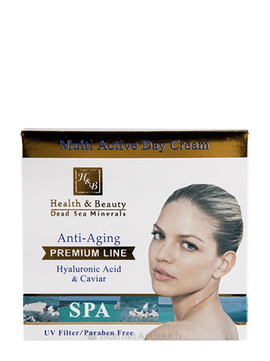 H&B Atjaunojošs dienas krēms sejas ādai ar hialuronskābi un ikru ekstraktu, 50 ml | internetaptieka.lv