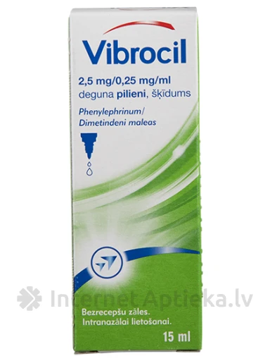 Vibrocil deguna pilieni, 15 ml | internetaptieka.lv