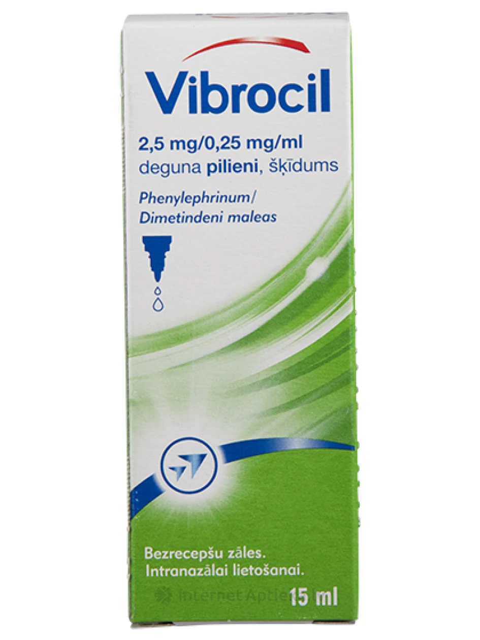 Vibrocil капли для носа, 15мл - InternetAptieka.lv