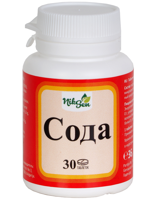 Dzeramās sodas tabletes, 30 gb.