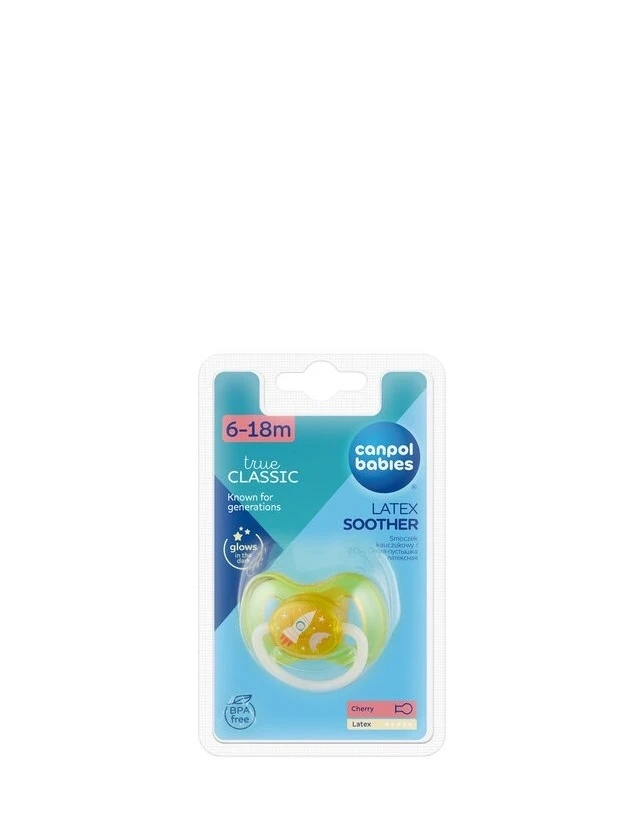 CANPOL babies Kosmo lateksa apaļš māneklis 6-18 mēn., dzeltens