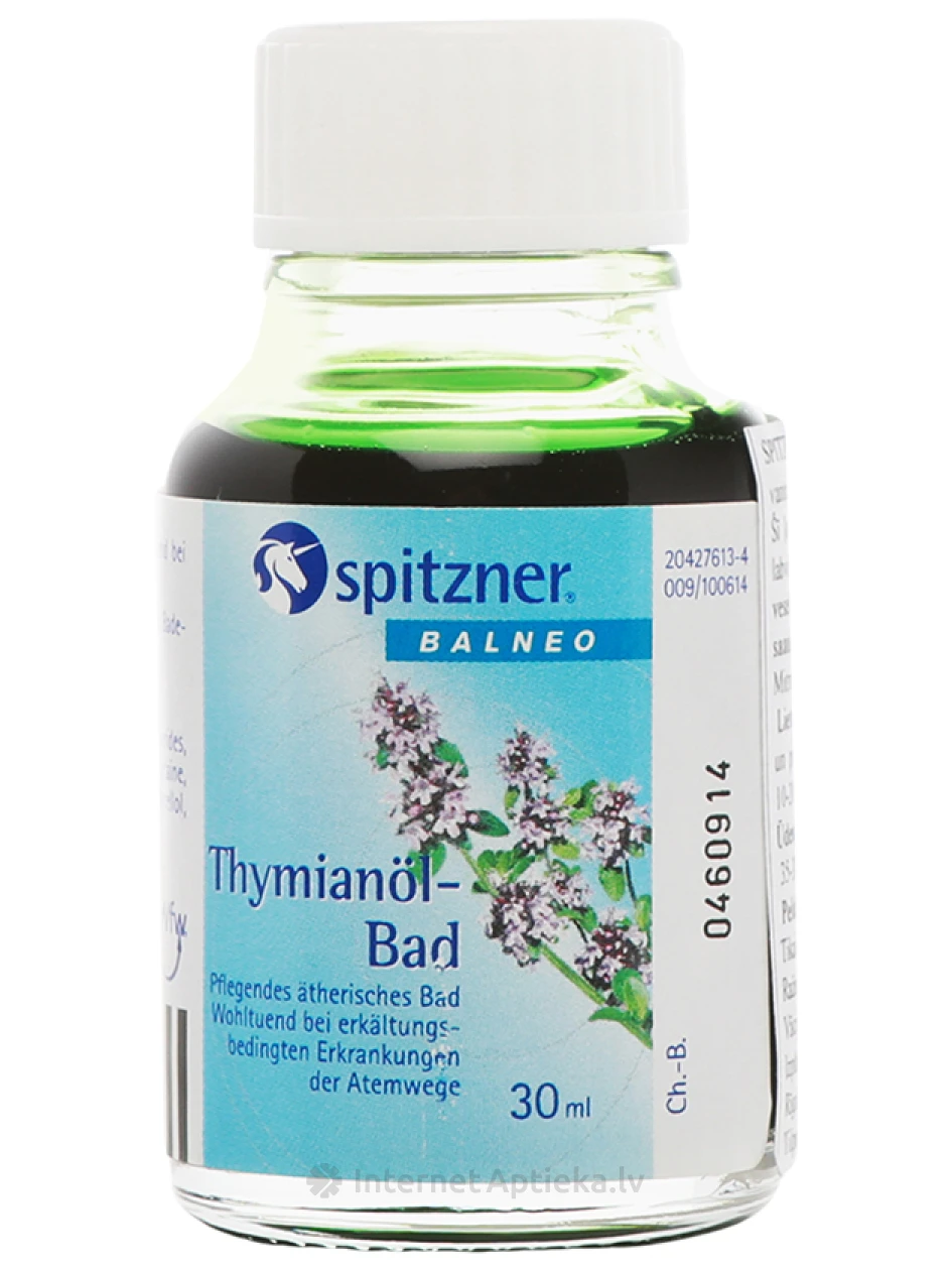 Spitzner vannas eļļa ar timiānu, 30 ml | internetaptieka.lv