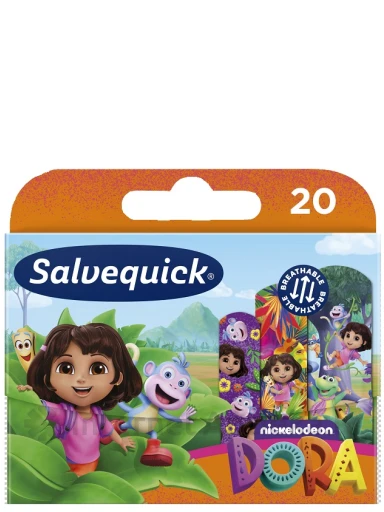 Salvequick Dora the Explorer plāksteru komplekts bērniem, 20 gb. | internetaptieka.lv