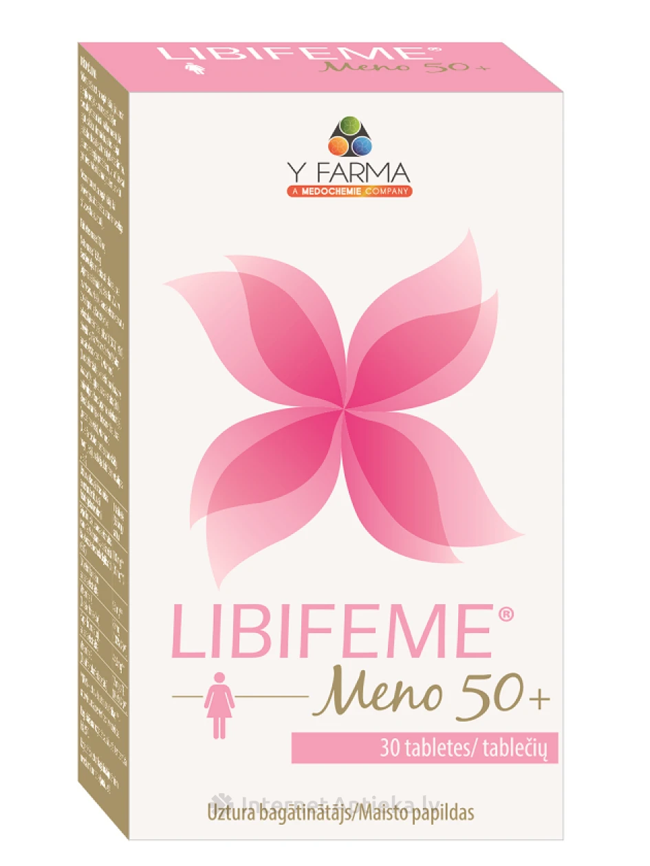 Libifeme Meno 50+, 236.5 мг, 30 таблеток | internetaptieka.lv