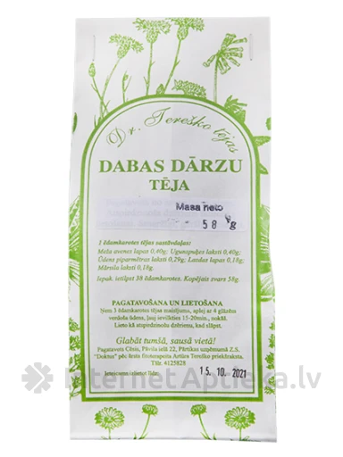 Dr. Tereško - Dabas Dārzu tēja, 58 g | internetaptieka.lv