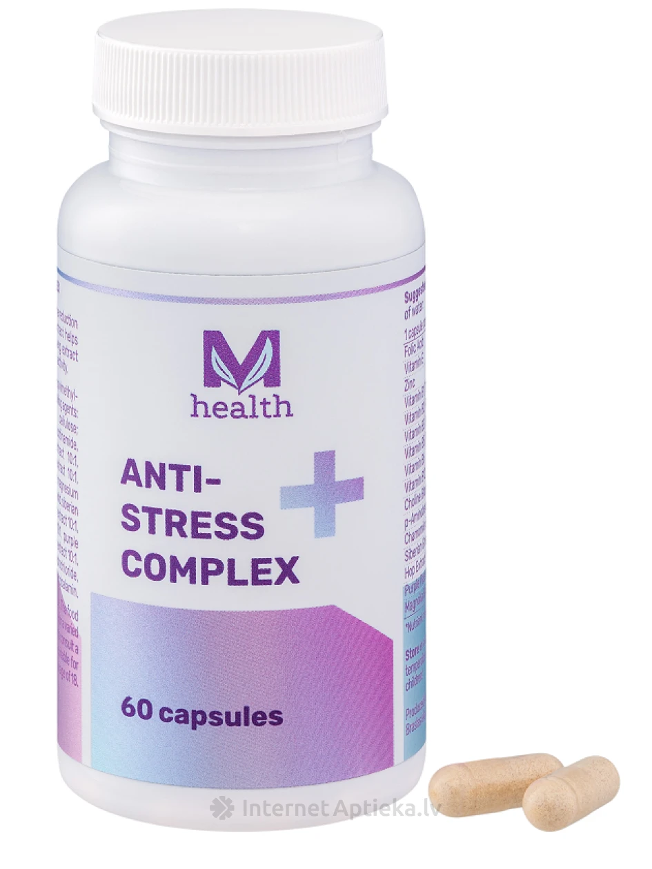 Anti-Stress kompleks kapsulas, 60 gb | internetaptieka.lv