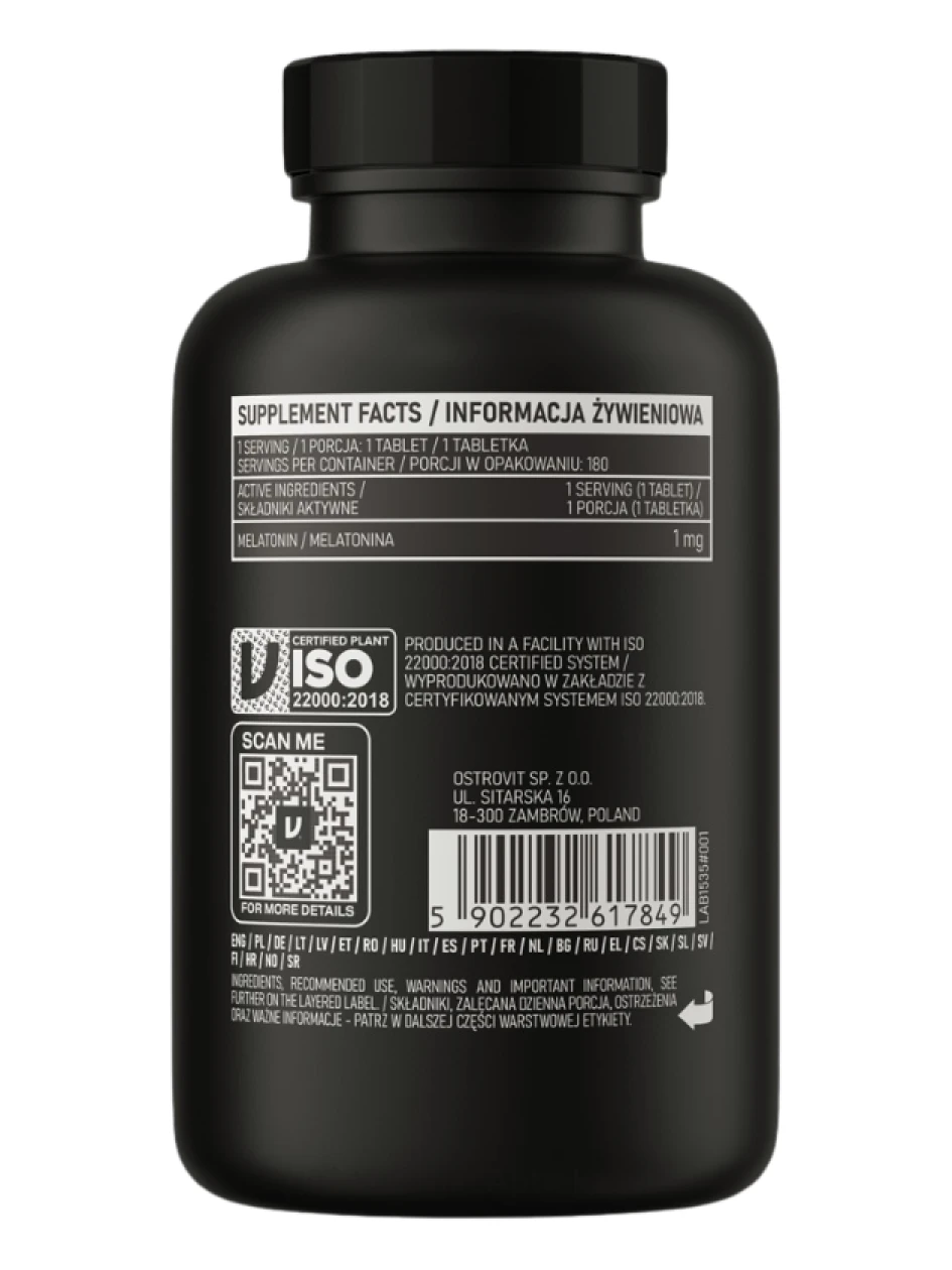 OstroVit таблетки Keep Sleep Melatonin таблетки, 180 шт. | internetaptieka.lv