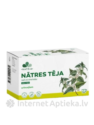 Чай Natēja Листья крапивы, 24 пакетиков | internetaptieka.lv
