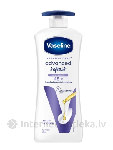 VASELINE Losjons Advanced Repair, 600 ml | internetaptieka.lv