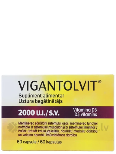 Vigantolvit 2000SV, 60 капсул | internetaptieka.lv