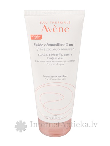 Avene Essential 3-in-1 Makeup remover kosmētikas noņemšanas līdzeklis, 200 ml