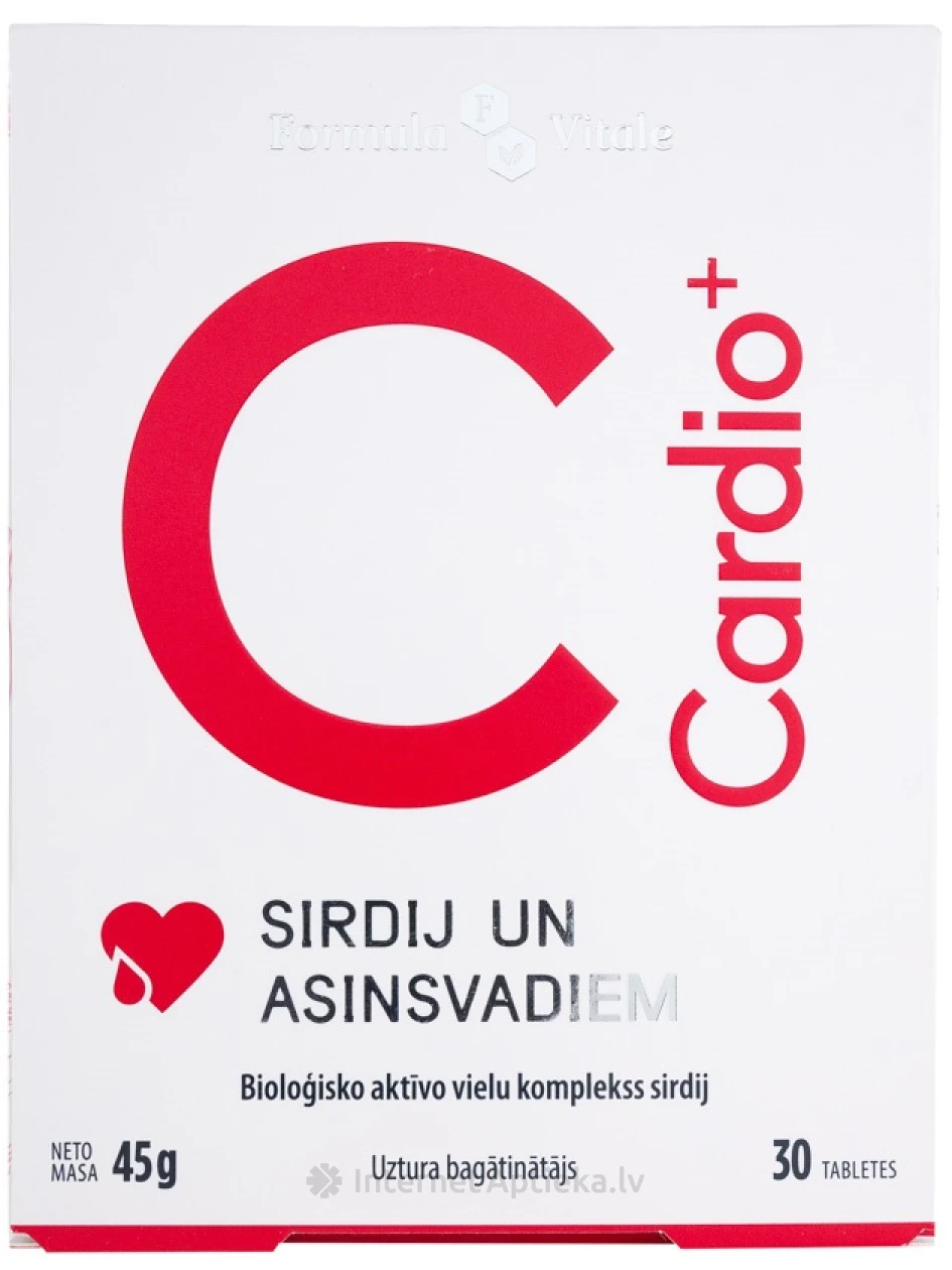 Formula Vitale Cardio+, 30 tabletes | internetaptieka.lv