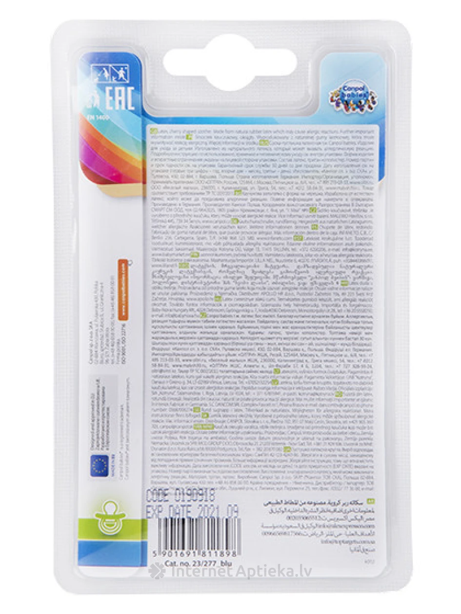 Canpol соска-пустышка Bunny&Company от 0 до 6 месяцев, 1 шт. | internetaptieka.lv